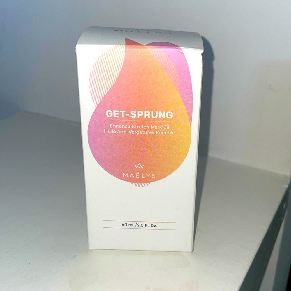 MAELYS Get-Sprung Enriched Stretch Mark Oil 2.0oz/60 ml NEW In Box